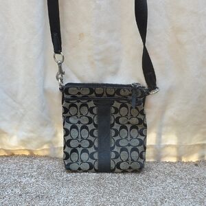 Coach Black and Gray Crossbody Bag